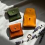 Mini Leather Wedding Ring Pouch, thumbnail 1 of 5