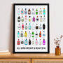 'All Gins Bright And Beautiful' Gin Montage Print, thumbnail 1 of 4