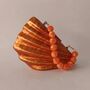 Monaco D’or Gold Orange Blossom Pearl Champagne Oyster Clutch, thumbnail 2 of 9