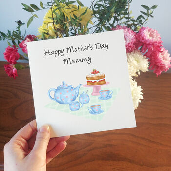 Tea And Cake Personalised Mother's Day Card, 3 of 10