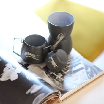 Hic Ceramics Handamde Stoneware Trio Cup Set, 12 of 12