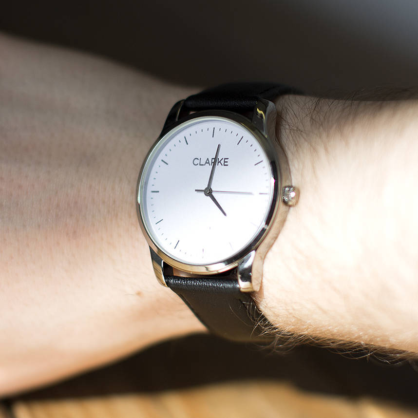 surname personalised wrist watch by ellie ellie