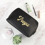 Personalised Vegan Leather Wash Bag, thumbnail 2 of 12