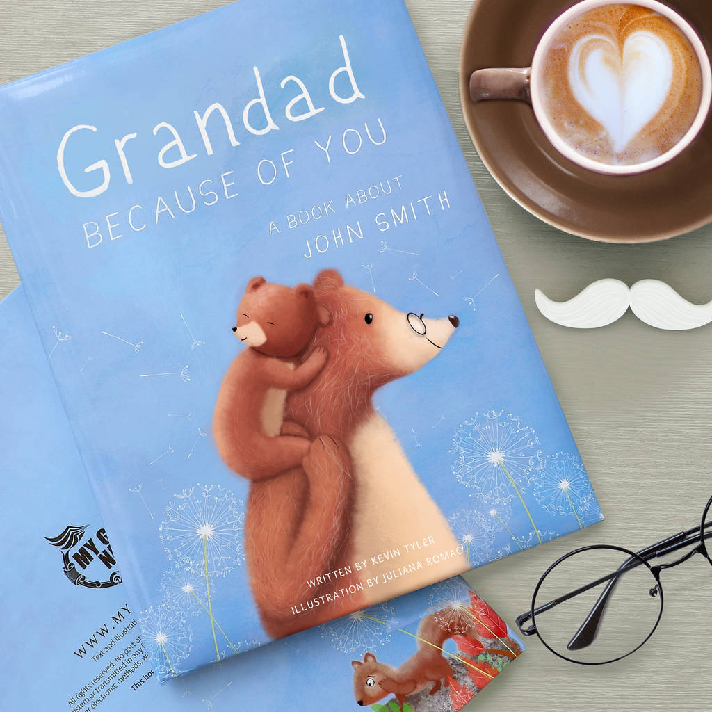 Personalised Grandad Book 'Because Of You', 1 of 12