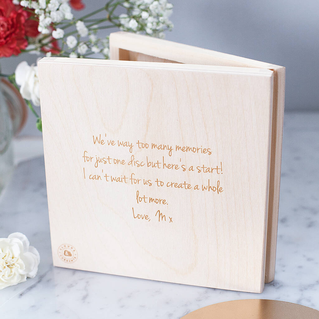 Personalised Couples CD Keepsake Box By Clouds and Currents