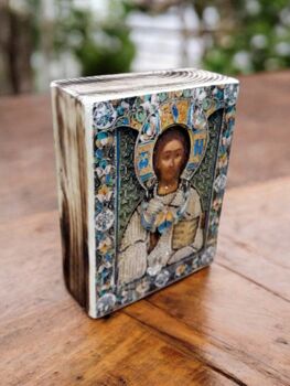 Jesus Christ Icon Print, Greek Orthodox Wall Art, 2 of 5