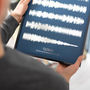 Personalised Metallic Favourite Song Sound Wave Print, thumbnail 3 of 10
