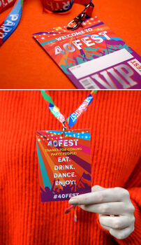 40 Fest 40th Birthday Party Vip Pass Lanyard Favours, 5 of 9