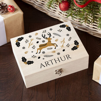 Personalised Scandi Deer Christmas Eve Box, 2 of 12