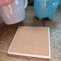 Daddy And Child Personalised Speech Bubble Ceramic Coaster Tile, thumbnail 4 of 4