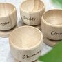 Personalised Wooden Egg Cups, thumbnail 1 of 3