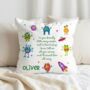 Kids Personalised Space Monster Worry Cushion, thumbnail 1 of 5