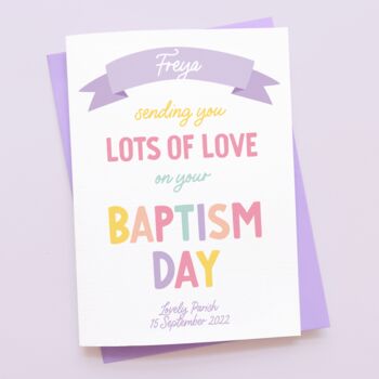 Personalised Baptism Day Card, 3 of 9