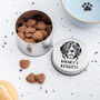 Personalised Beagle Dog Storage Tin With Treats, thumbnail 1 of 3