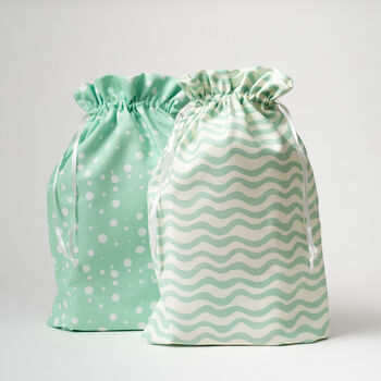 Two Reusable Luxury Fabric Gift Bags, 8 of 12