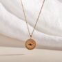 Thrive Gold Vermeil Plated Shorthand Pendant Necklace, thumbnail 6 of 9