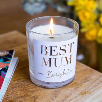 Best Mum Personalised Mothers Day Candle, 5 of 6
