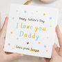 Personalised Father's Day Daddy Card From Daughter, thumbnail 1 of 6
