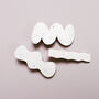 Terrazzo Hair Clip In Pale Pink, thumbnail 1 of 8