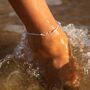 The Wave Project Hammered Wave Anklet, thumbnail 1 of 5