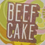 'Beefcake' Glitter Screen Print On Vintage Wallpaper, thumbnail 3 of 4