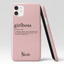 Personalised Girl Boss Phone Case, thumbnail 4 of 6