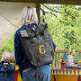 Adult's Personalised Initial Roll Top Backpack, thumbnail 3 of 10