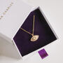 Serenay Evil Eye And Moon Necklace | 18 K Gold Plated, thumbnail 5 of 9