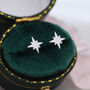 Sterling Silver Starburst Stud Earrings, thumbnail 2 of 12