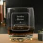 Personalised Etched Rum Glass, thumbnail 3 of 3