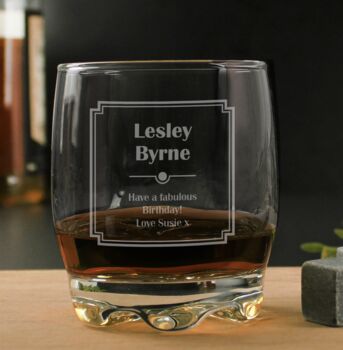 Personalised Etched Rum Glass, 3 of 3