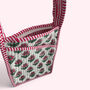 Mini Cross Body Bag | White, Pink And Green Mini Flower, thumbnail 3 of 5