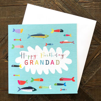 Grandad Birthday Fish Card, 4 of 4