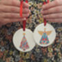 Patchwork Tree Or Angel Decoration, thumbnail 2 of 3