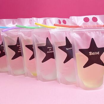 Personalised Reusable Drinks And Cocktail Pouches, 9 of 9