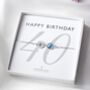 40th Birthday Bracelet – Birthstone And Initial Gift For Her, thumbnail 1 of 6