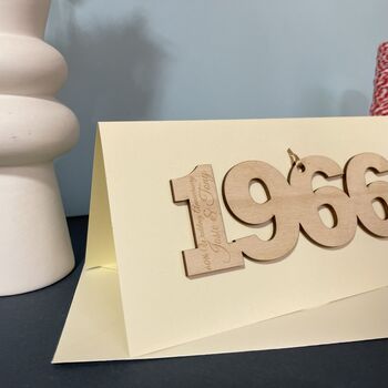 Personalised 1966 60th Anniversary Year Card, 12 of 12