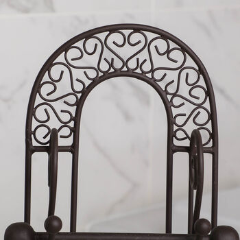 Heart Cast Iron Toilet Roll Holder Store, 4 of 6