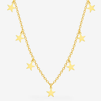 Gold Star Choker, Gift For Her, 18ct Gold Plated, 4 of 4