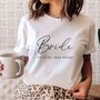 Personalised Bride To Be Engagement T Shirt, thumbnail 2 of 2