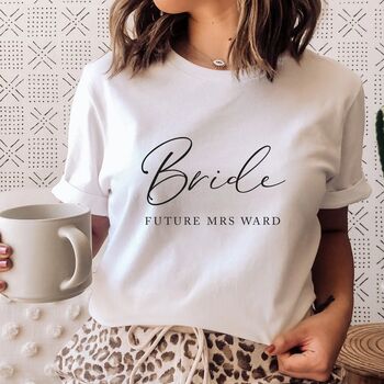 Personalised Bride To Be Engagement T Shirt, 2 of 2