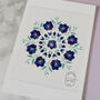 Birth Flower Mandala Personalised Print, Unframed, thumbnail 6 of 12