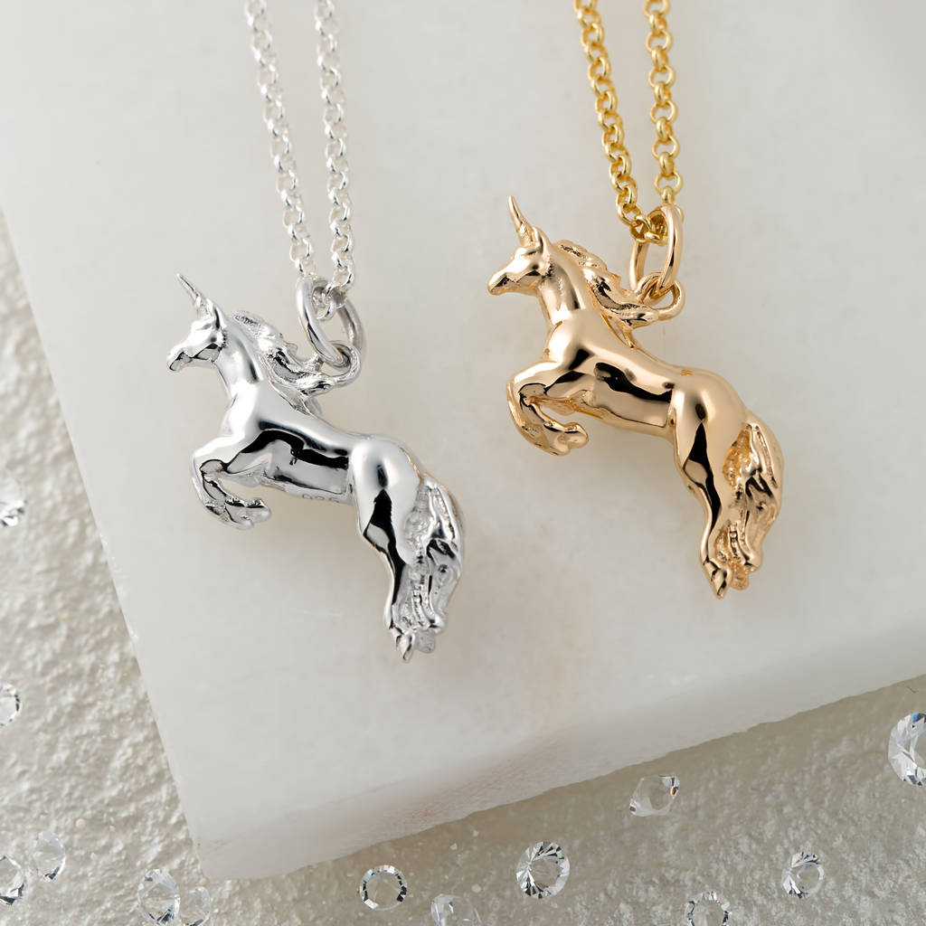 Unicorn Necklace, Sterling Silver Or Gold Plated, 1 of 11