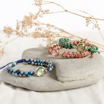 Natural Red, Green And Blue Jasper Stone Bracelets, 2 of 10