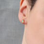 Turquoise Triangle Stud Earrings, thumbnail 3 of 6