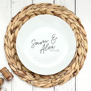 Couple's Personalised Special Date Plate, 2 of 2