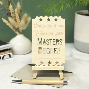 Personalised Master Degree Card, 4 of 10