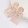 Geometric Door Knocker Earrings In Colours, thumbnail 1 of 12