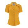 Grace Blouse In Mustard Vintage 1940s Style, thumbnail 1 of 2