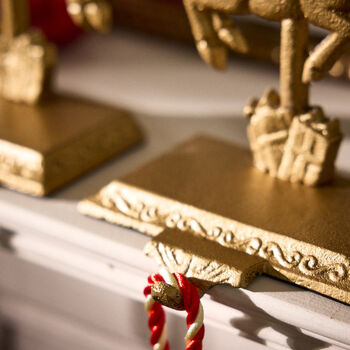 Santa's Sleigh Set Of Four Stocking Holders, 3 of 6